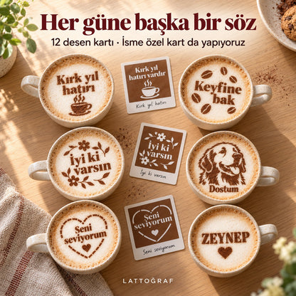 galeri-b · Her güne başka bir söz: 12 desen kartı ve isme özel kart